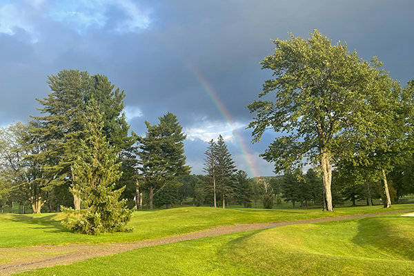 Scenic view of hole 7